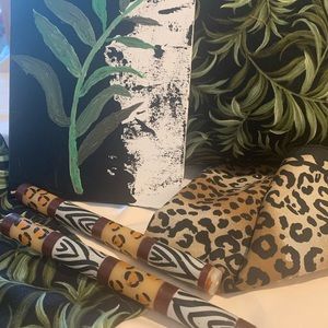 Decor Set 2 Pillow, 2 candles,  scarf,  canvas art